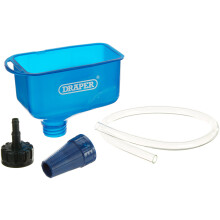 Engine Oil Fuel Funnel with Flexible Hose | Wide Mouth Multifunctional Extra Large Funnel for Car Automotive | 26327, Blue