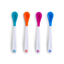 White Hot Toddler & Baby Spoons | Baby Weaning Set with Colour Changing Heat Alert| Plastic Cutlery| BPA Free| Feeding Spoons for Babies | 4 Pack