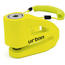 UR206Y Motorcycle Disc Lock, More Visible, More Deterrent, ø6mm/0.23in Lightweight Design, Compact and Effective Security, Universal Anti Theft Wheel