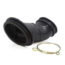 sourcingmap Motorcycle Spare Parts Black Rubber Air Filter Connector Adapter