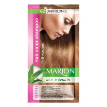 Hair Color Shampoo in Sachet Lasting 4 to 8 Washes Aloe and Keratin - 62 Dark Blonde