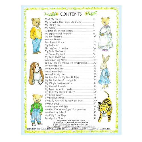 Baby Record Book Keepsake diary Birth to 5 Yrs 1