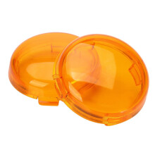 Amber Harley Turn Signal Lens Covers Lenses Pack of 2