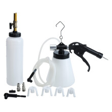 Pneumatic Brake Fluid Bleeder Tool with 4 Master Cylinder Adapters 90-120 PSI Change Automobile Motor Vehicles