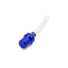 sourcingmap Blue Motorcycle Fuel Tank Gas Cap Valve Vent Breather Hose Pipe