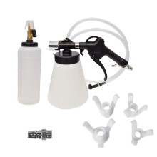 1L Brake & Clutch Bleeder Bleeding Vacuum Pump Kit Pneumatic Fluid Bottle