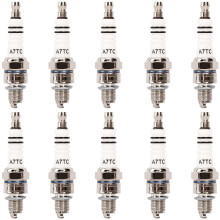 10 Pcs Spark Plug A7TC for GY6 50cc 70cc 90cc 110cc 125cc 150cc ATV Scooter Pit Dirt Pocket Racing Bike Moped Go Kart Quad Buggy TaoTao Buyang Roketa