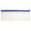 13x5 inch Blue Zip Clear Exam Pencil Case 1