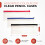 13x5 inch Blue Zip Clear Exam Pencil Case 6