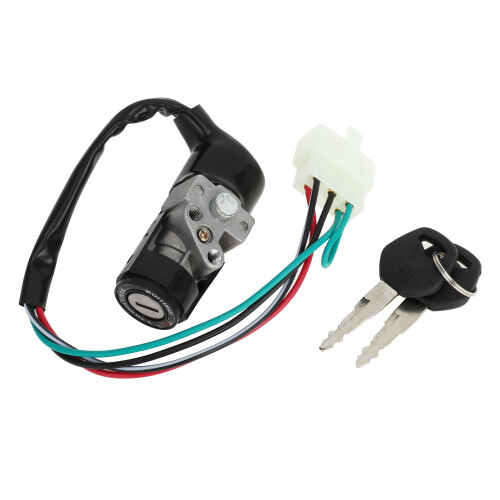 sourcingmap Scooter Security 5 Wires Ignition Switch Lock w 2 Keys Set