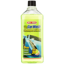 Ma-Fra, Car Wash Shampoo and Wax, Ideal For Washing and Polishing, Against stubborn stains and dirt, Protects from UV rays and impurities, Up to 30