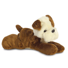 Aurora, 31368, Mini Flopsies Sempre Fi Bulldog, 8In, Soft Toy, Brown and Cream