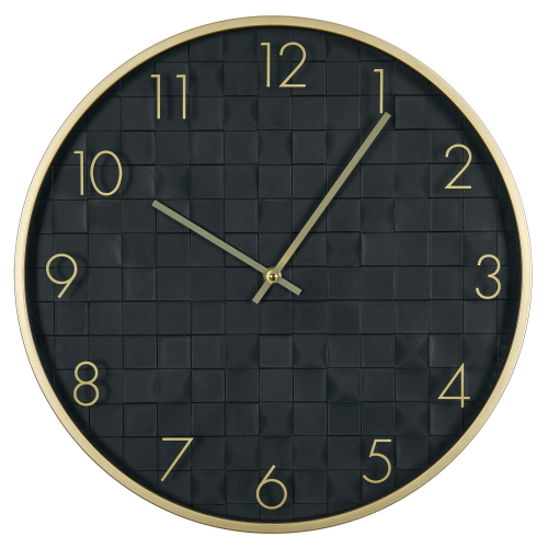 Beliani Wall Clock CREUSE 40 cm Black