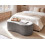 Beliani Ottoman AMAL Fabric Grey 2