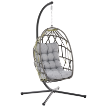 Hanging Chair with Stand GODRANO Metal Grey