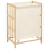 Beliani Laundry Basket MERIN Bamboo Light Brown 45 L 1