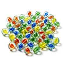 Cat’s Eye Glass Marbles – 40 Pcs (250g, 15–16mm) – Colourful Decorative Marbles for Kids’ Games, Collectible Toys, Crafts, DIY Projects,