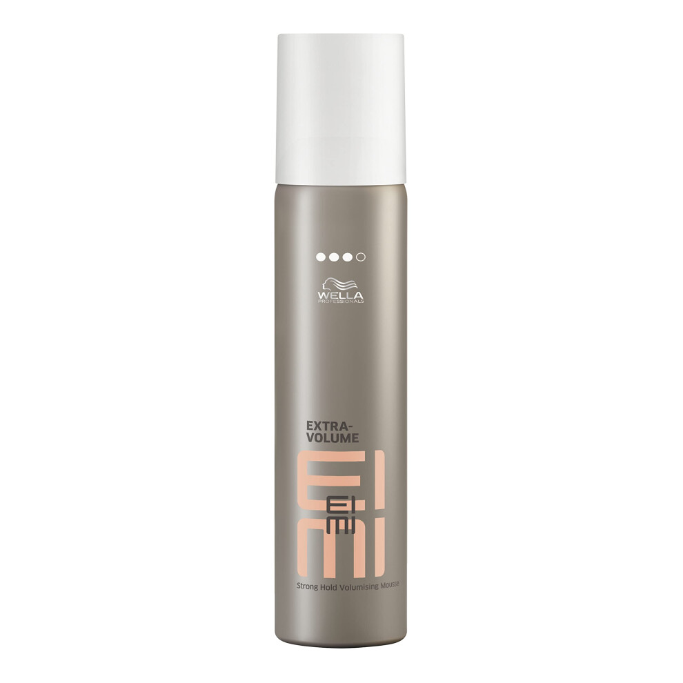 Wella EIMI Extra Volume Strong Hold Hair Mousse 75ml Heat Protection Styling - Image 7