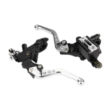 for Motorcycle Lever for Brake Motorcycle Modification Motorcycle 7/8" (22mm) Brake Lever and Clutch Hydraulic Universal, Pair Left and Right Metal