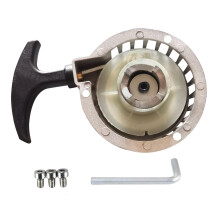 Recoil Pull Starter with 3 Bolts Replacement for 2 Stroke 47cc 49cc Pocket Bike Mini Moto ATV 4 Wheeler Quad
