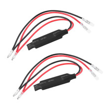 10W LED Light Load Resistor In-line Motorcycle Resistors LED Turn Indicator Fix Error Flash Controller (2 PCS)