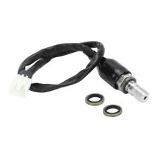 Motorcycle Hydraulic Brake Light Switch Straight - M10X1.25 Universal Motorbike Pressure Line Switch for Rear Brakes, Ensuring Safety & Reliability on