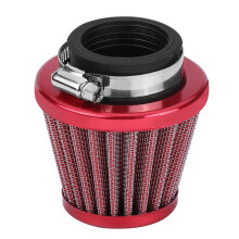 Pit Bike Air Filter, 38mm Bent Neck, Universal Fit for Dirt Pit Bike ATV Quad Motorcycle Moped Scooter (Red)