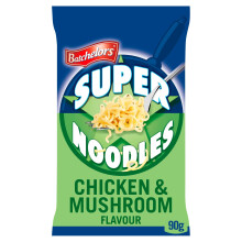 Super Noodles Chicken & Mushroom Flavour, Instant Snack Ready in 4 Minutes, 90 g Packet (Pack Of 1)