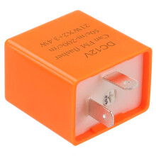 2Pin Flasher Relay Speed Adjustable 12V Motorcycle Indicators LED Light Flasher for Motorcycle LED Indicators Turn Signal Light