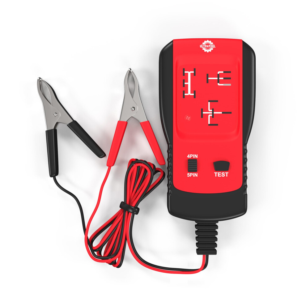 12V Car Relay Tester Automotive Battery Diagnostic Tool 4Pin 5Pin Fast Testing With Clips 7426835071863