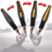 4PCS 12V Motorcycle Flashing Turn Signal Lights Motorbike Turning Indicators Waterproof for Motorcycle Universal
