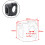 Speed Gear Indicator Holder, Black Aluminum Universal Digital Gear Indicator Bracket for Motorcycles 2