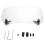 Motorcycle Modified Windsn,Universal Motorcycle Modified Windsn Windshield Spoiler Air Deflector(Transparent) 1