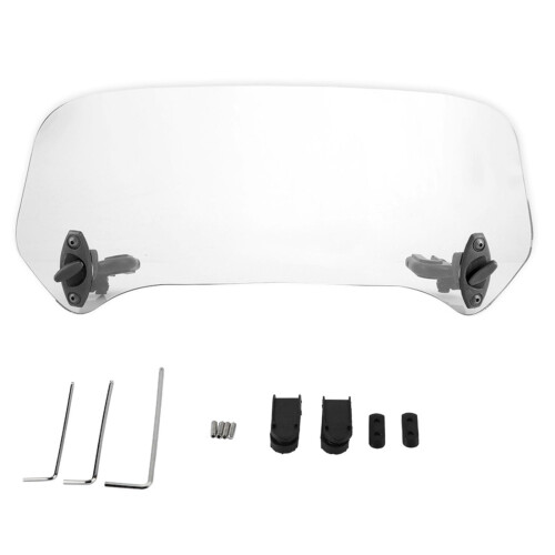 Motorcycle Modified Windsn,Universal Motorcycle Modified Windsn Windshield Spoiler Air Deflector(Transparent)