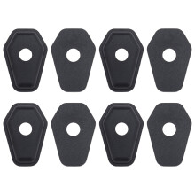 4 Pcs Motorbike Turn Signal Indicator Covers Adapter Plates Black For Front & Rear Compatible With SXR600 750 1000 SV650 1000 DL650