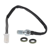 Motorcycle Hydraulic Brake Pressure Switch - M10x1.0 Universal - Kill Switch - Hydraulic - Aluminium, Plastic - 2 Pin - Straight Head