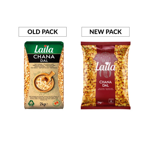 Chana Dal 2Kg, Premium Split Chick Peas, Deliciously Nutty Chickpeas (Split), Protein-Rich Split Chickpeas 1