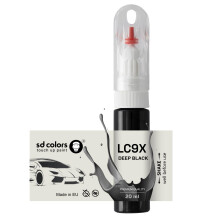 DEEP BLACK LC9X C9X 2T TOUCH UP 20 ML PAINT CONVENIENT BRUSH FOR SCRATCH REPAIR FIX (JUST PAINT)