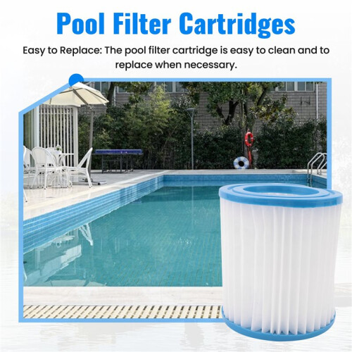 2Pcs Pool Filter Cartridges 89x79x45Mm Replacement Swimming Pool Filter for Pool Filter Pump Cleaner 2