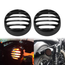Grill Turn Signal Lens Aluminium Rear Turn Signal Covers Fit for Harley Sportster 2016-up