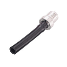 Gas Cap Vent Tube With Valve Ball, Motorcycle Universal Dirt Bike Gas Cap Vent Breather Hose Tube for CRF YZF EXC Dirt Pit Quad Bike Atv - Silver