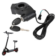 1pcs Plastic E-Bike Thumb Throttle with Keys, Electric Scooter Ignition Lock,Key ignition e bike, LCD Display Digital Battery Voltage Power Switch