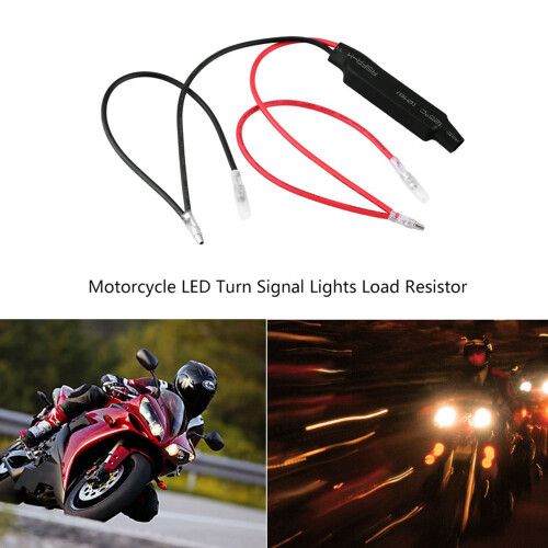 10W LED Light Load Resistor In-line Motorcycle Resistors LED Turn Indicator Fix Error Flash Controller (2 PCS) 1
