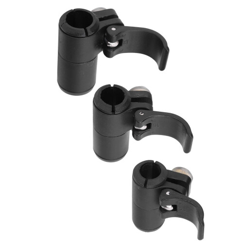 Walking Pole Flip Lock, 3pcs 14/16/18mm Stick Pole External Lock Replacement, Black