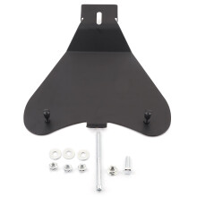 Solo Seat Base Plate, Heavy Duty Steel Motorcycle Seat Spring Base Plate Bracket Pan Mounting Holder Kit Fit with Bolts Screws Washers for Bobber