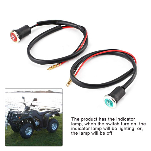 Motorcycle Red Green Indicator Light, Akozon Motorcycle Indicator Light, Reverse and Neutral Gear Shifter Indicator Light 1