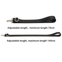 Sangle de sac à bandoulière en nylon noir, réglable et détachable, pour sacoche et sac à main 2049