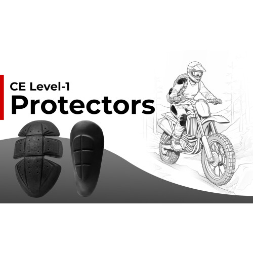 - Insert Hip And Knee Protector Level 1 Armor Protectors For Motorcycle Trousers. CE Approved 1