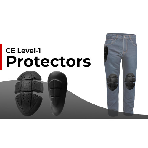 - Insert Hip And Knee Protector Level 1 Armor Protectors For Motorcycle Trousers. CE Approved 2