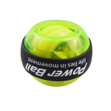 (Green)Bola de gravedad giroscopio Lightup para agarre manual y fortalecimiento sesiones de entrenamiento